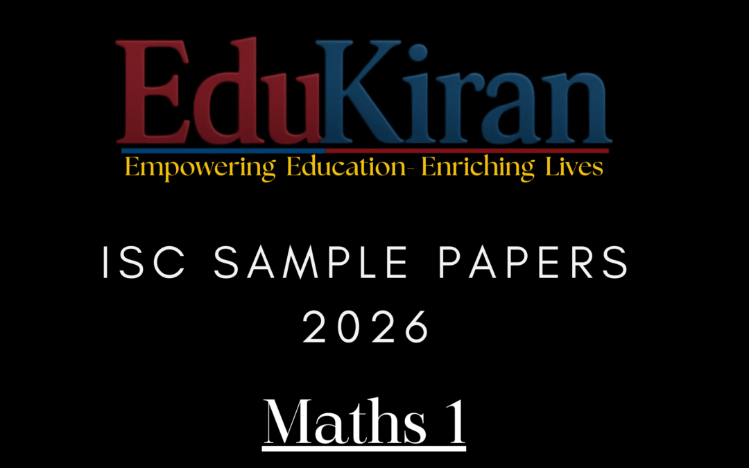 ISC Sample Paper 2026-Mathematics 1